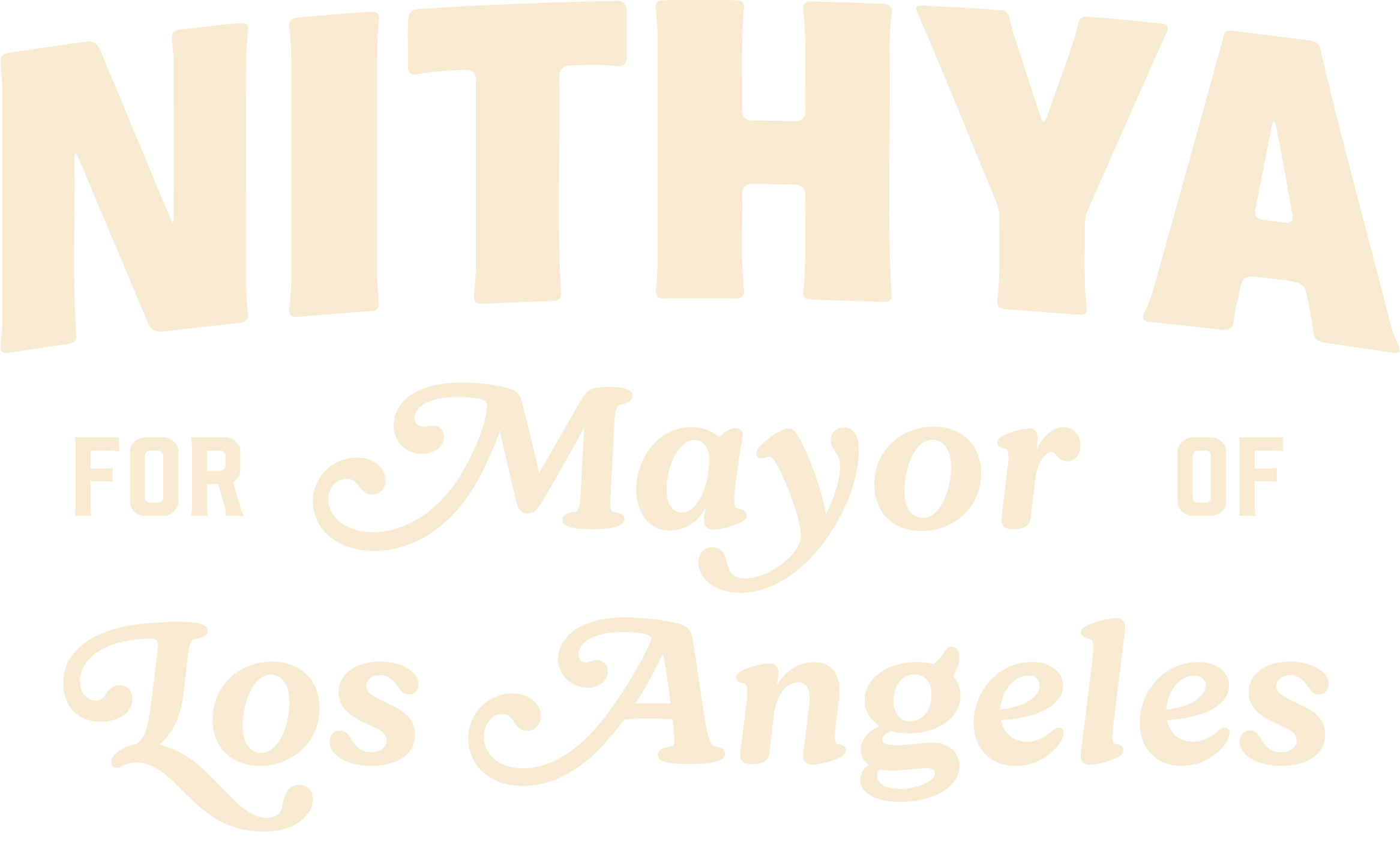 Nithya for Mayor Logo